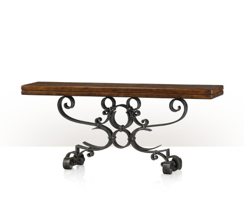 Antiqued Iron Scrolls Console Table 5311-033 Montaage Inc. Antiqued Iron Scrolls Console Table 5311-033 Montaage Inc.