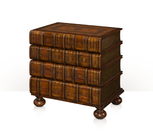 A hand carved and gilt faux book Nightstand 6000-017BD Montaage Inc. A hand carved and gilt faux book Nightstand 6000-017BD Montaage Inc.
