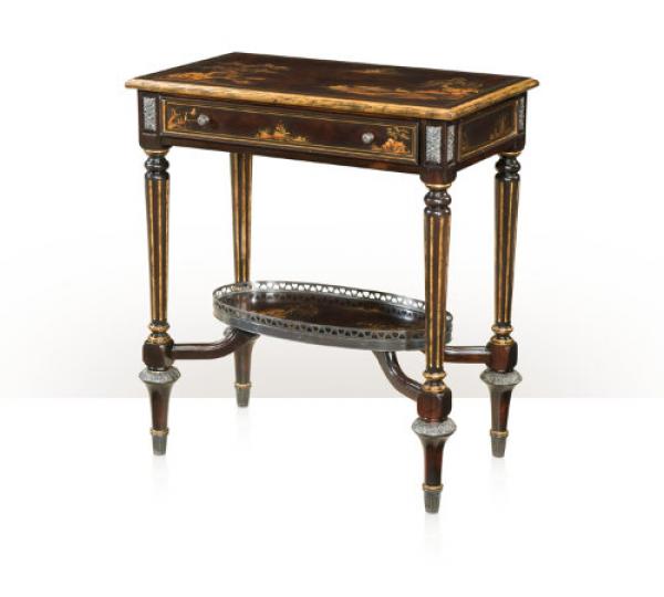 Patterned Chocolate Side Table 5002-234 Montaage Inc. Patterned Chocolate Side Table 5002-234 Montaage Inc.