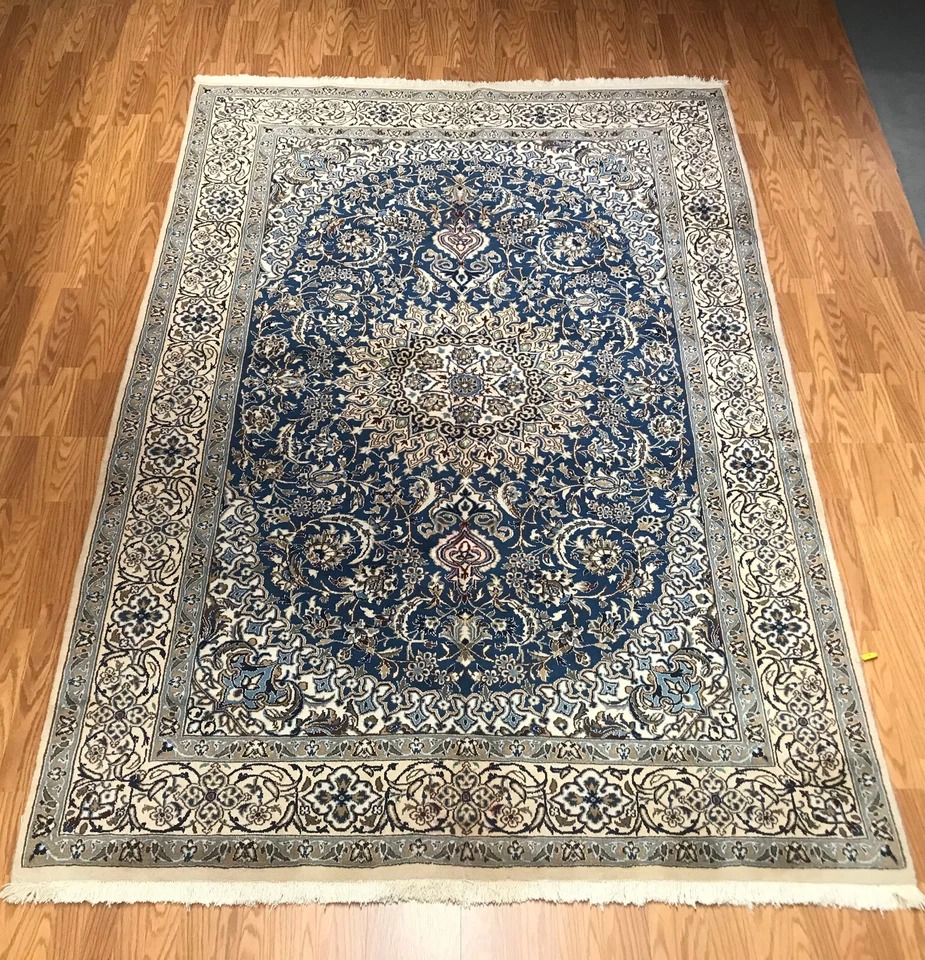 6 x 9 Persian Nain 100% Wool Hand Knotted Area Rug