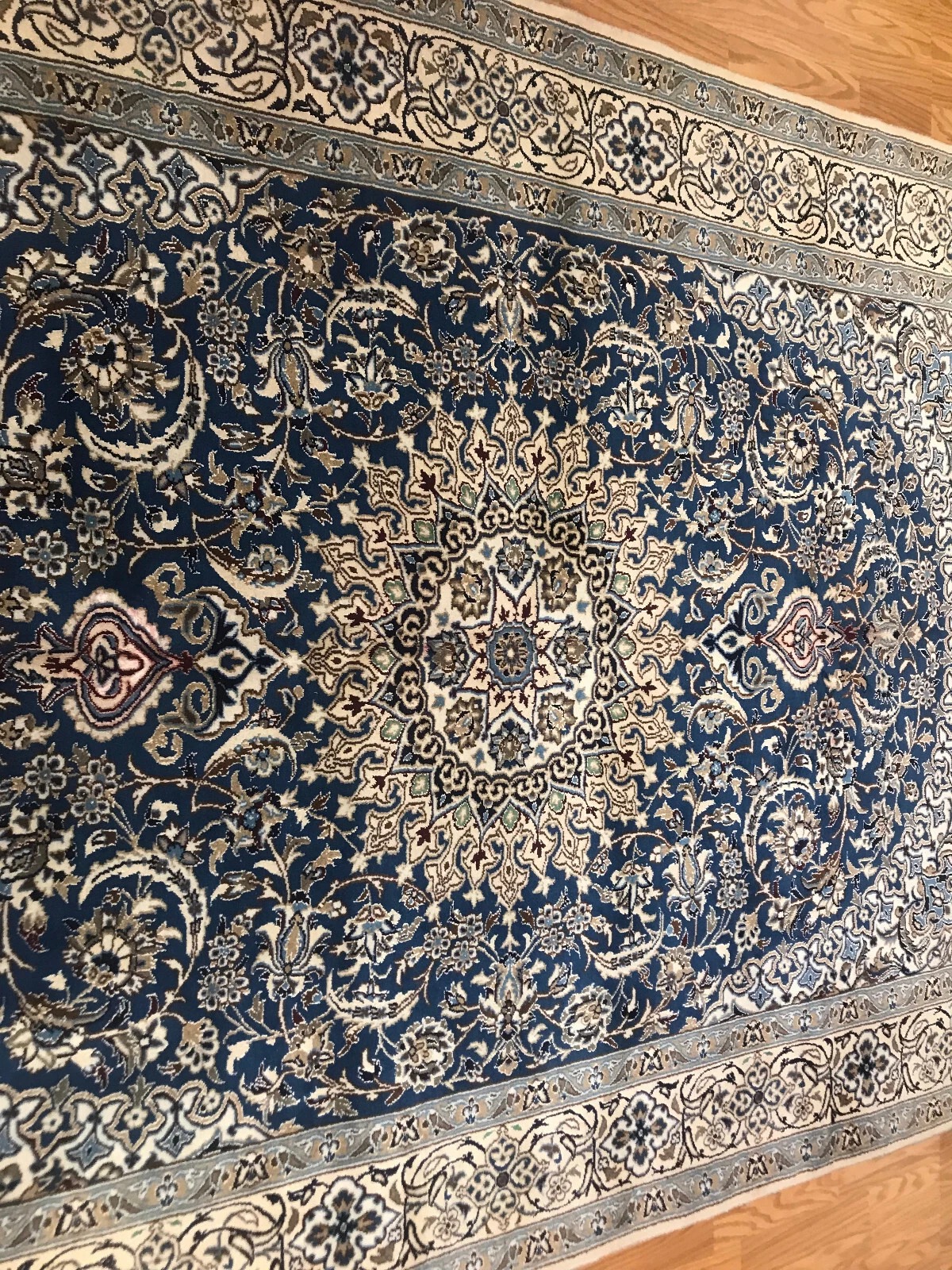 6 x 9 Persian Nain 100% Wool Hand Knotted Area Rug