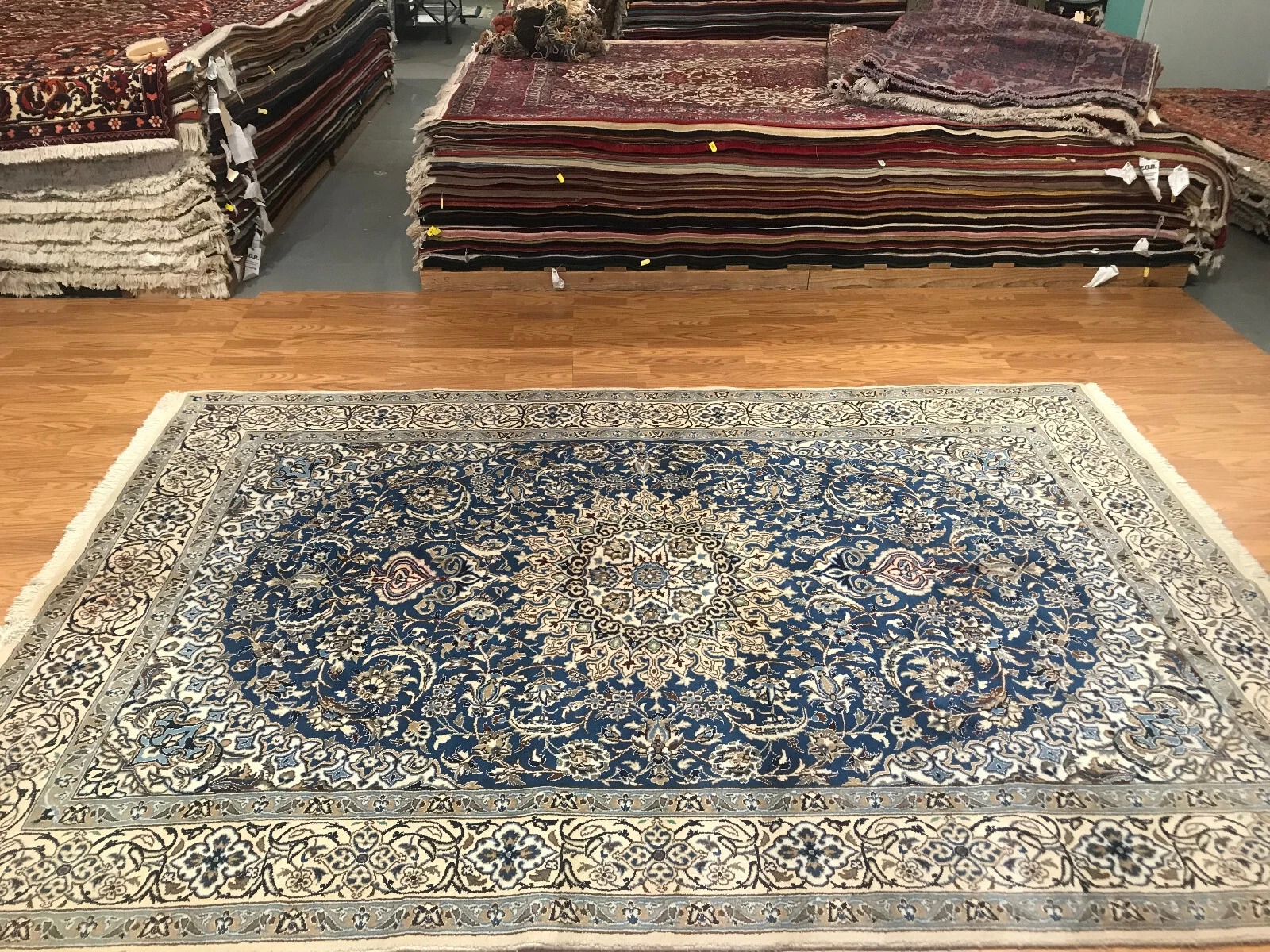 6 x 9 Persian Nain 100% Wool Hand Knotted Area Rug