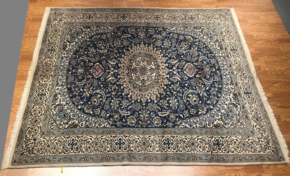 6 x 9 Persian Nain 100% Wool Hand Knotted Area Rug