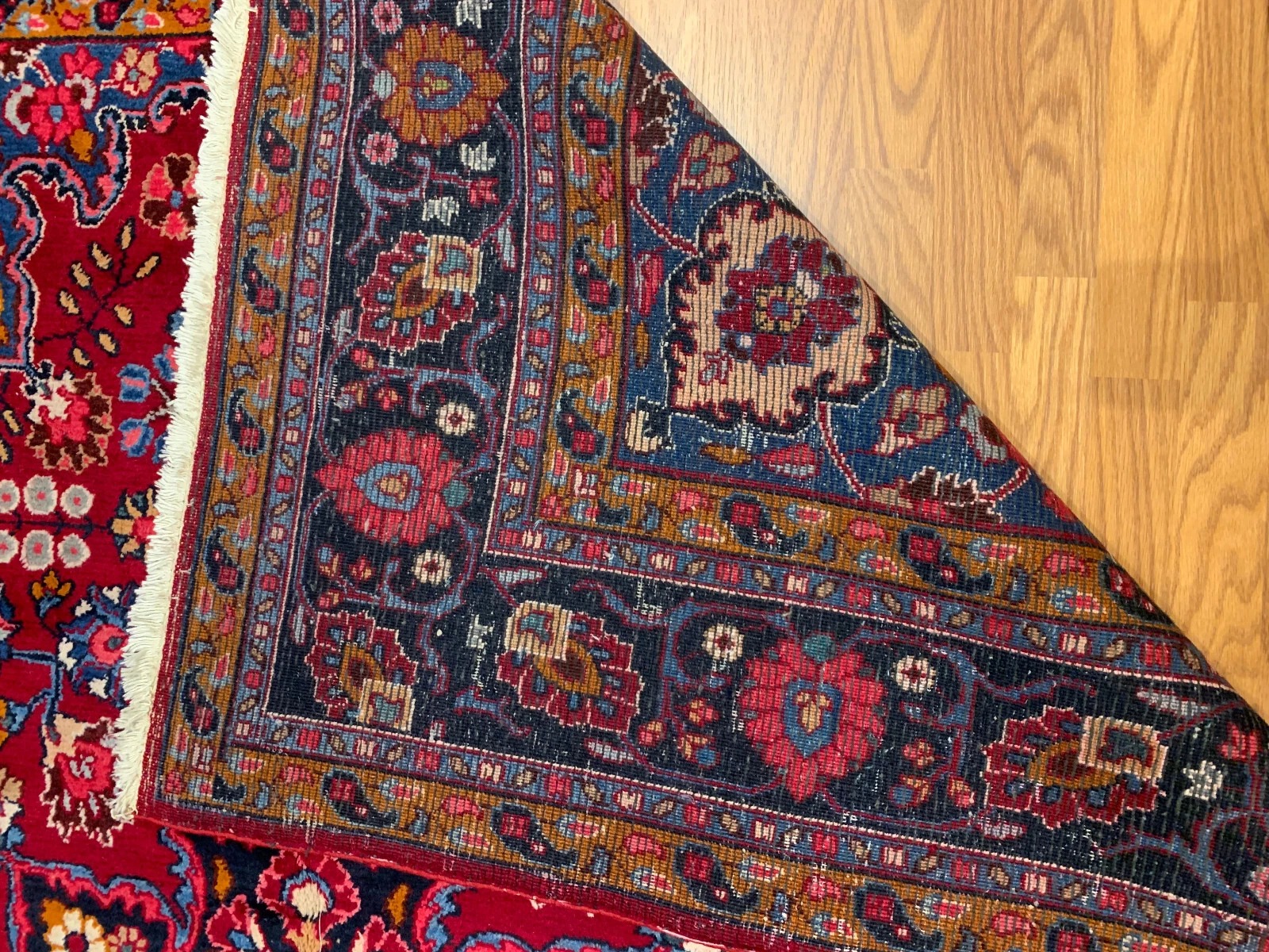 6.10 x 9.8 Persian Vintage Hand Knotted 100% Wool Vegetable Dye Area Rug