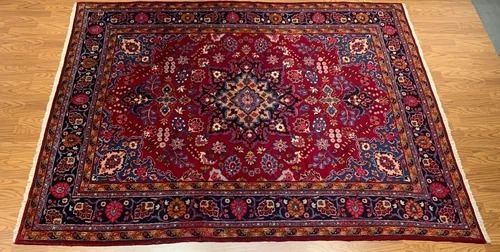 6.10 x 9.8 Vintage Hand Knotted 100% Wool Vegetable Dye Area Rug