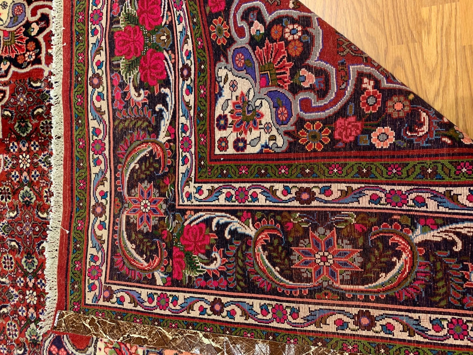 6.8 x 9.8 Persian Hand Knotted 100% Wool Vegetable Dye Area Rug