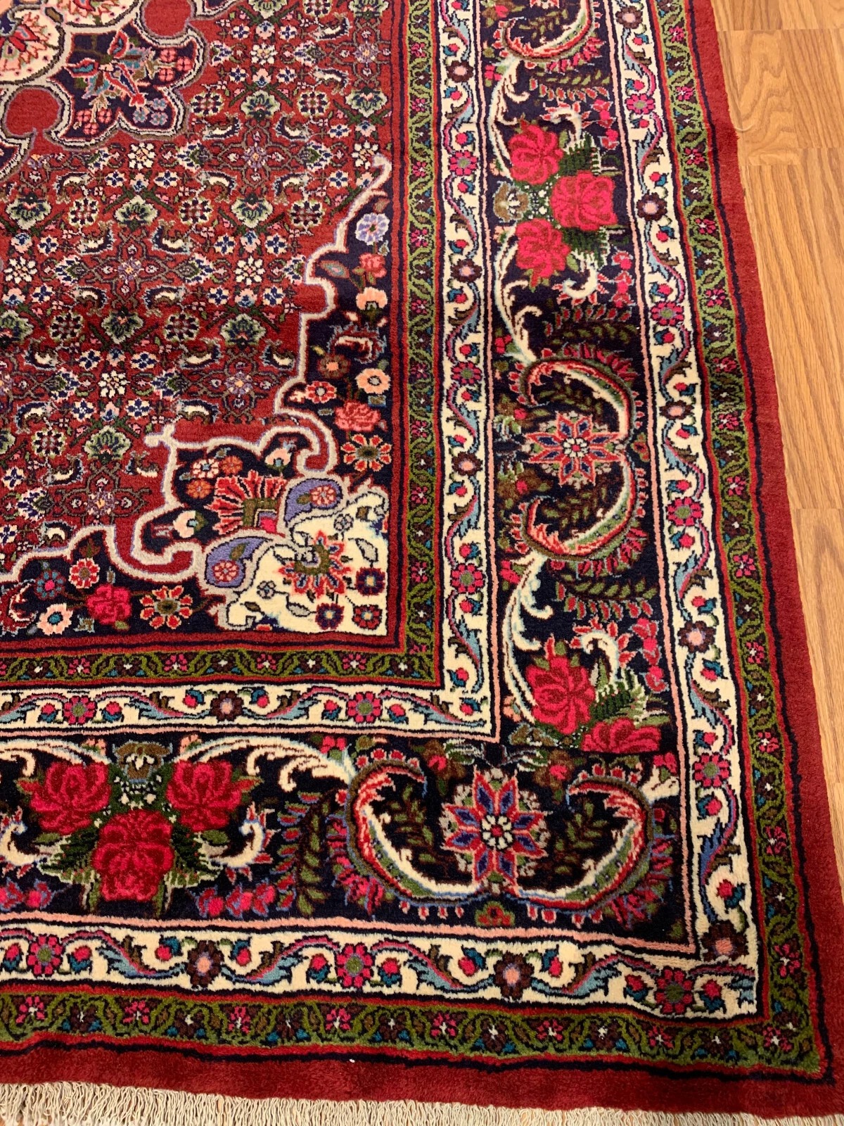 6.8 x 9.8 Persian Hand Knotted 100% Wool Vegetable Dye Area Rug
