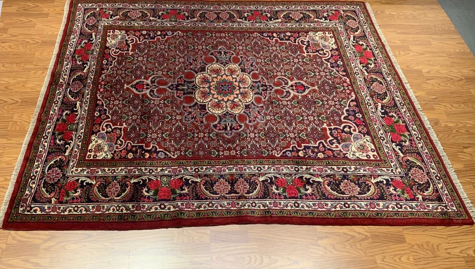 6.8 x 9.8 Persian Hand Knotted 100% Wool Vegetable Dye Area Rug