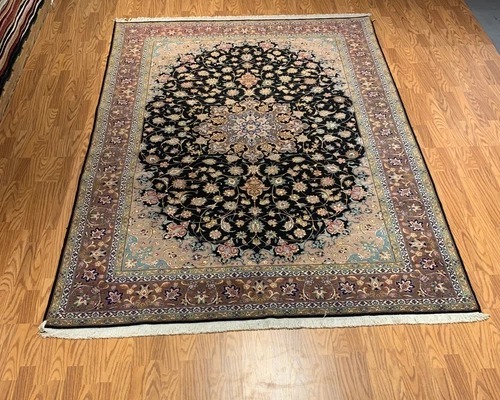 6.5 x 9.7 Vintage Hand Knotted 100% Wool Vegetable Dye Area Rug 17 Montaage Inc.