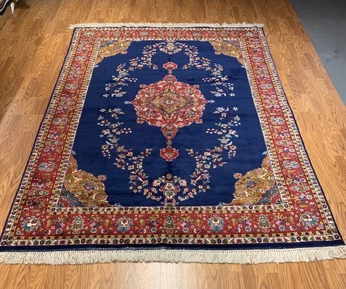 7 x 9.10 Vintage Hand Knotted 100% Wool Vegetable Dye Area Rug 1068 Montaage Inc.