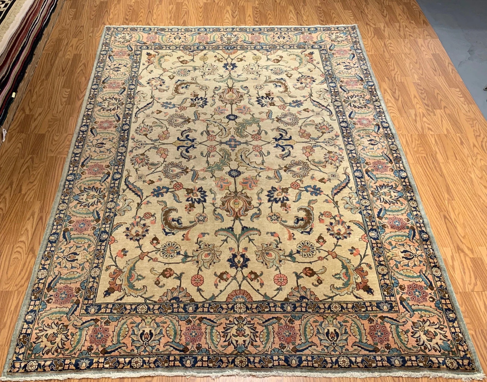 8 x 10 Antique Hand Knotted 100% Wool Area Rug 1411 Montaage Inc.