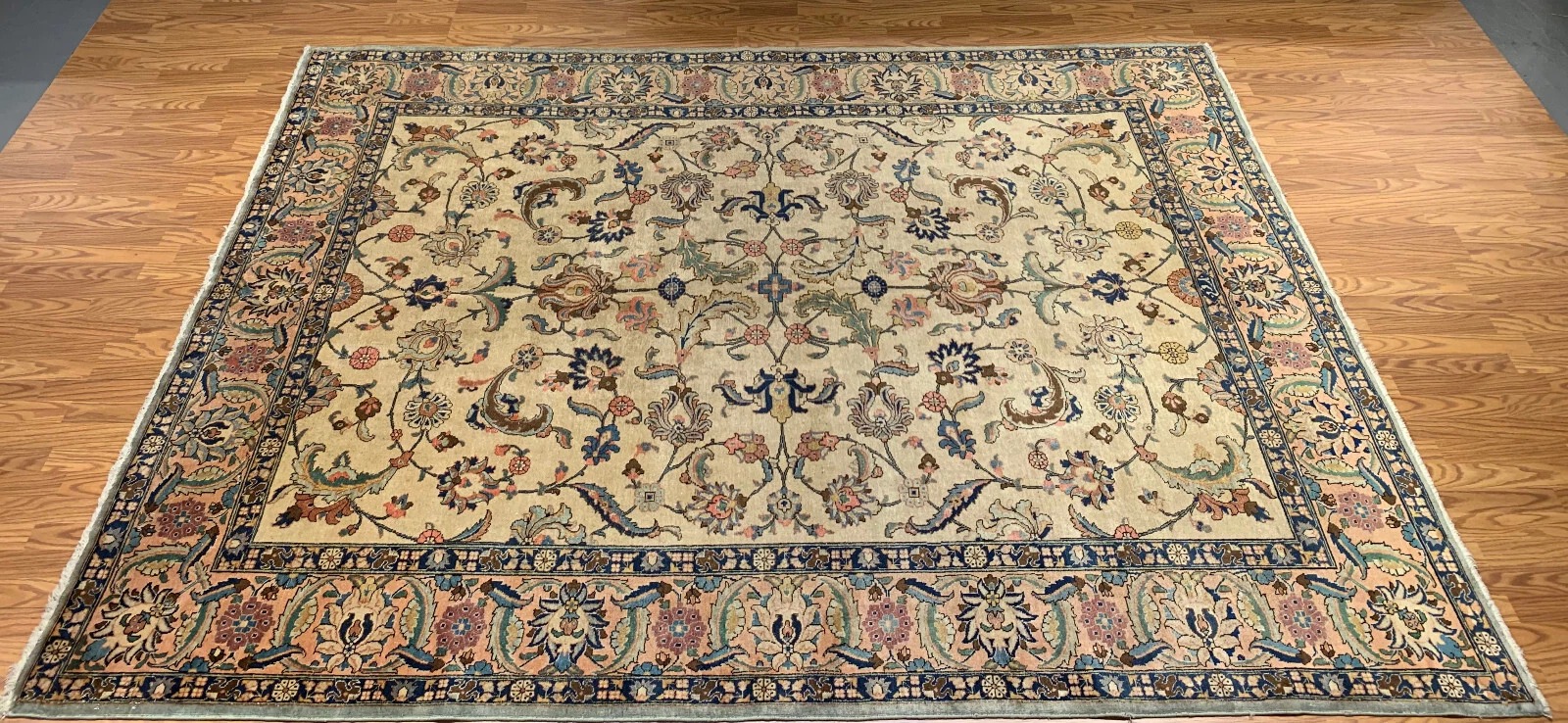 8 x 10 Antique Hand Knotted 100% Wool Area Rug