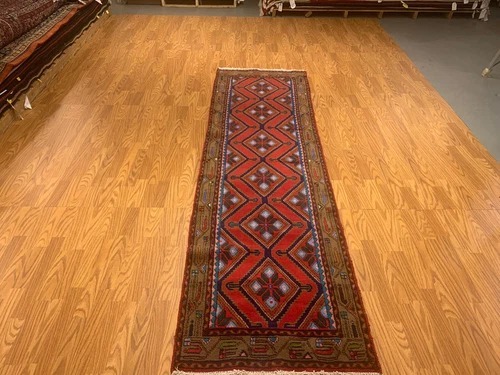 2.8 x 9.5  Runner Hand Knotted 100% Wool Vegetable Dye 4349 Montaage Inc.