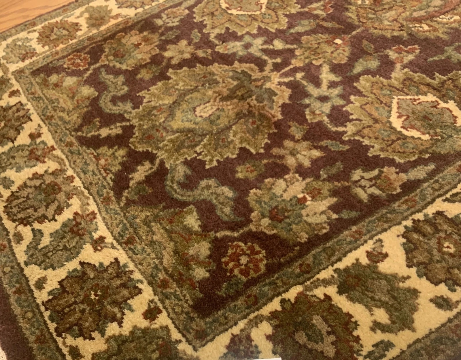 2.7 x 10 Runner Indo Agra Hand spawned 100% Wool Hand Knotted Vegetable Dye