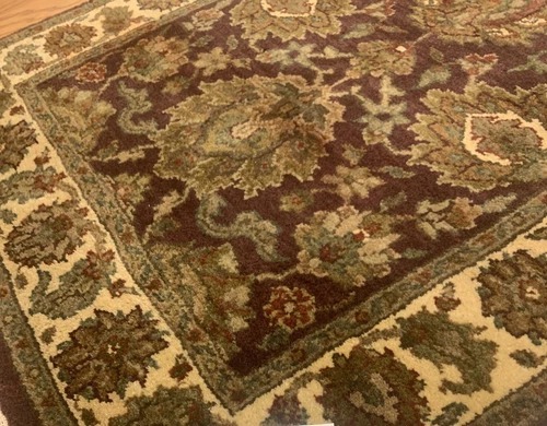 2.7 x 10 Runner Indo Agra Hand spawned 100% Wool Hand Knotted Vegetable Dye