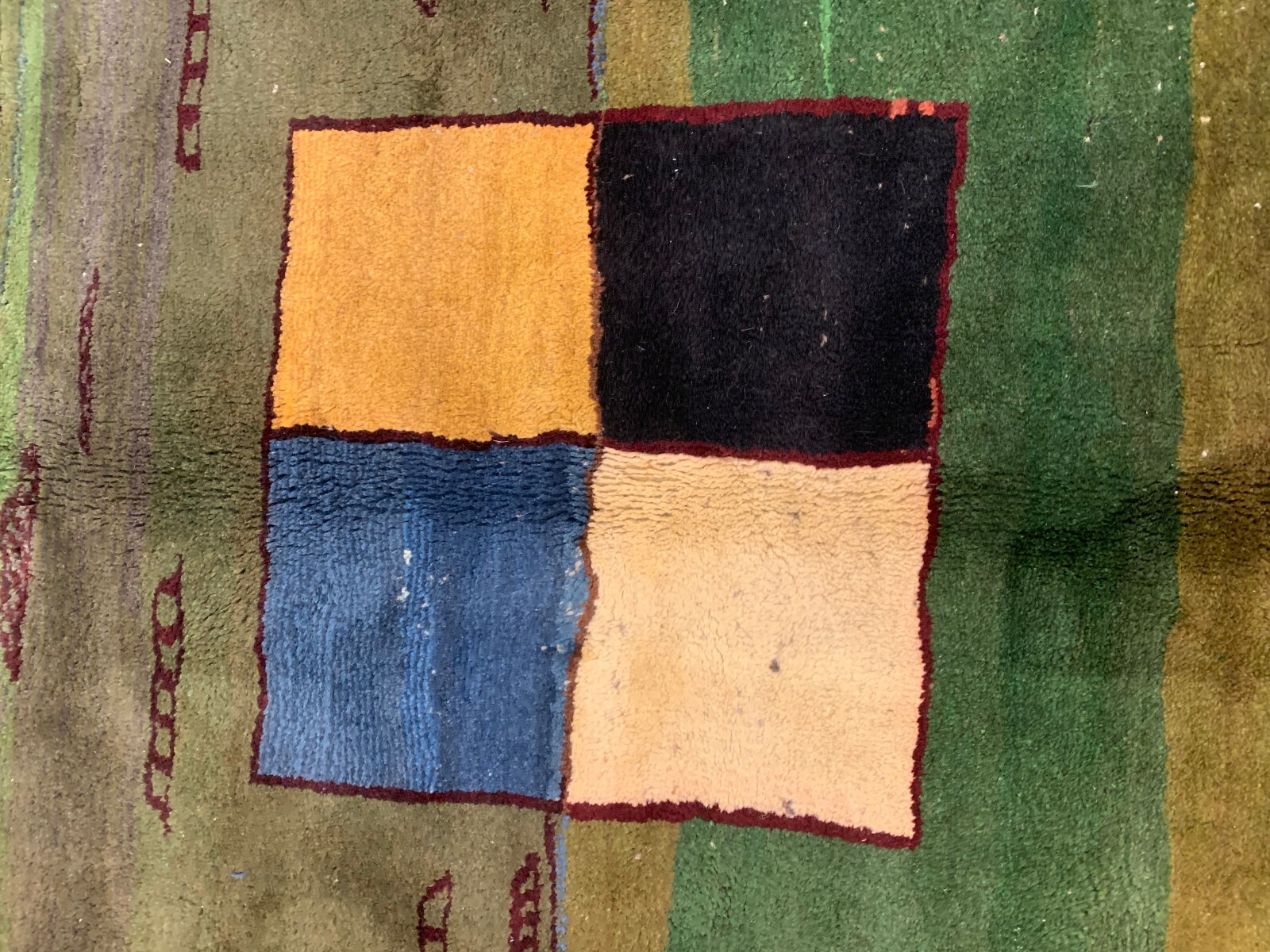 7.8 x 10.1 Vintage Hand Knotted 100% Wool Vegetable Dye Area Rug