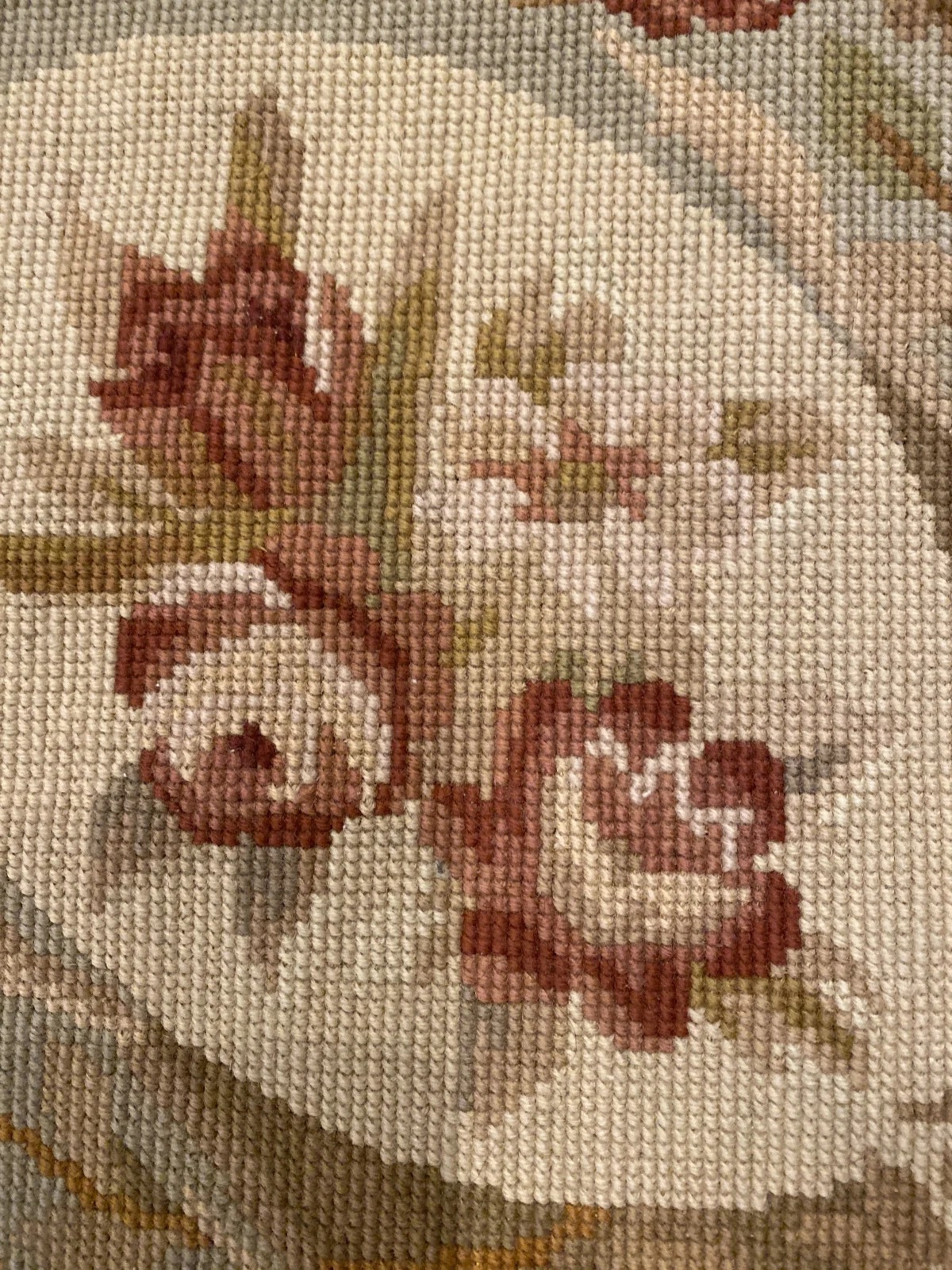 4x6 Hand woven French Needlepoint Portuguese Aubusson 100% wool Area rug