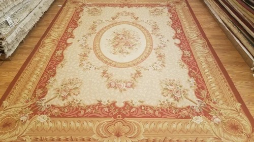 9 x 12 Hand woven French Aubusson Tapestry 100% wool Area rug Multicolor