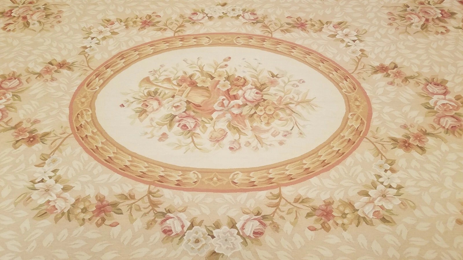 9 x 12 Hand woven French Aubusson Tapestry 100% wool Area rug
