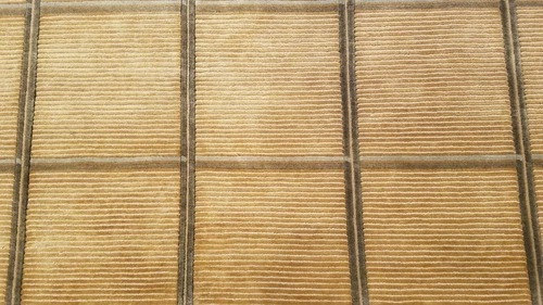 6 x 9 Brown & Gold Modern Hand Knotted Wool Nepal rug