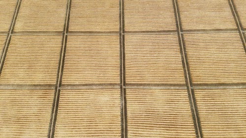 6 x 9 Brown & Gold Modern Hand Knotted Wool Nepal rug