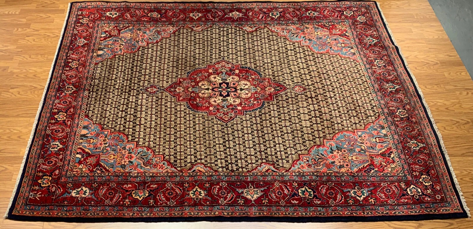 7 x 11 Vintage Hand Knotted 100% Wool Vegetable Dye Area Rug