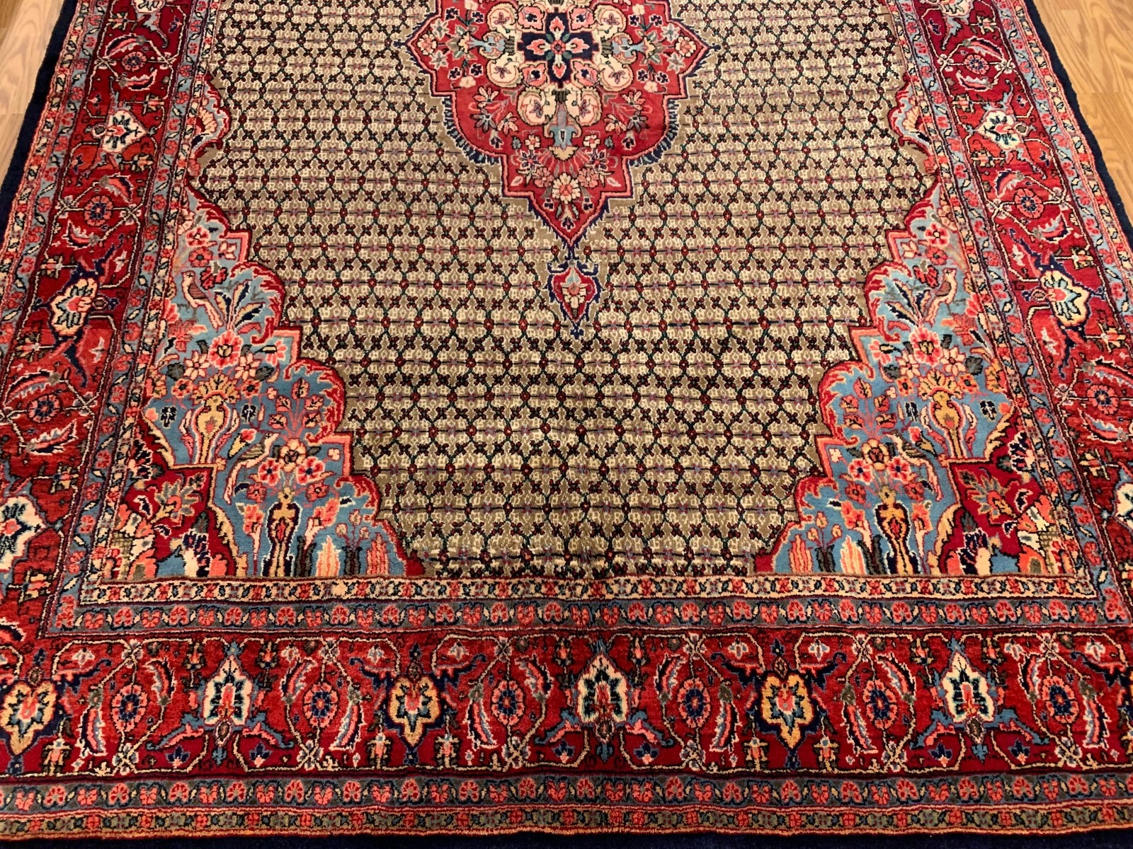7 x 11 Vintage Hand Knotted 100% Wool Vegetable Dye Area Rug