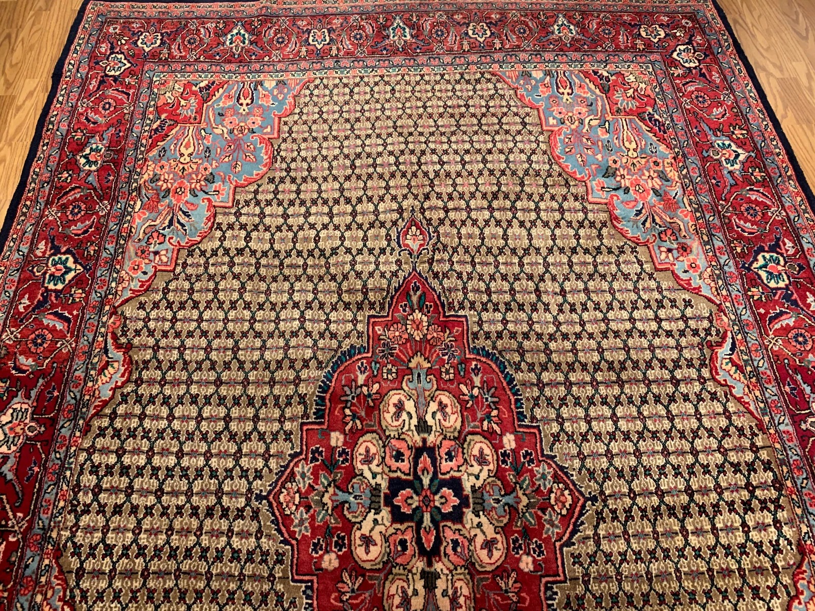 7 x 11 Vintage Hand Knotted 100% Wool Vegetable Dye Area Rug
