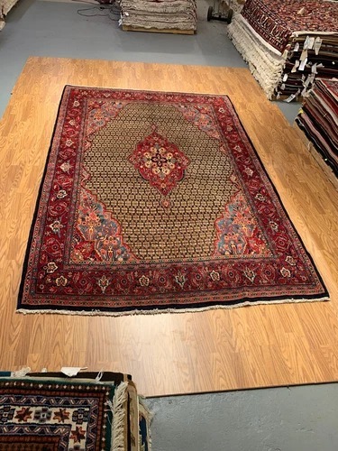 7 x 11 Vintage Hand Knotted 100% Wool Vegetable Dye Area Rug