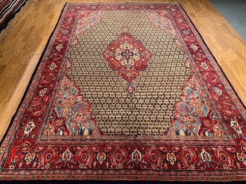 7 x 11 Vintage Hand Knotted 100% Wool Vegetable Dye Area Rug