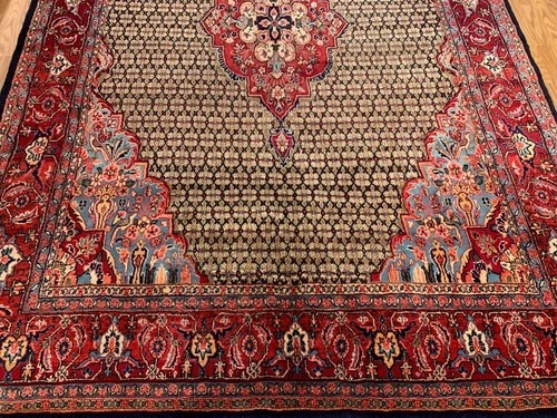 7 x 11 Vintage Hand Knotted 100% Wool Vegetable Dye Area Rug