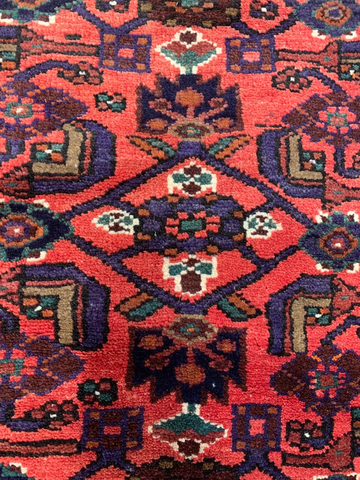 4.7 X 7 ft Vintage Tribal Antique Re Hand Knotted 100% Wool Vegetable Dye Rug