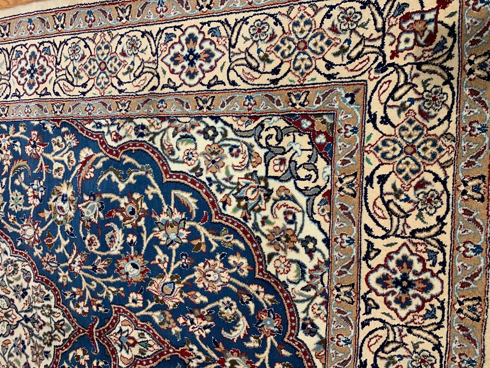 6.6 x 9.9 Vintage Hand Knotted 100% Wool Vegetable Dye Area Rug