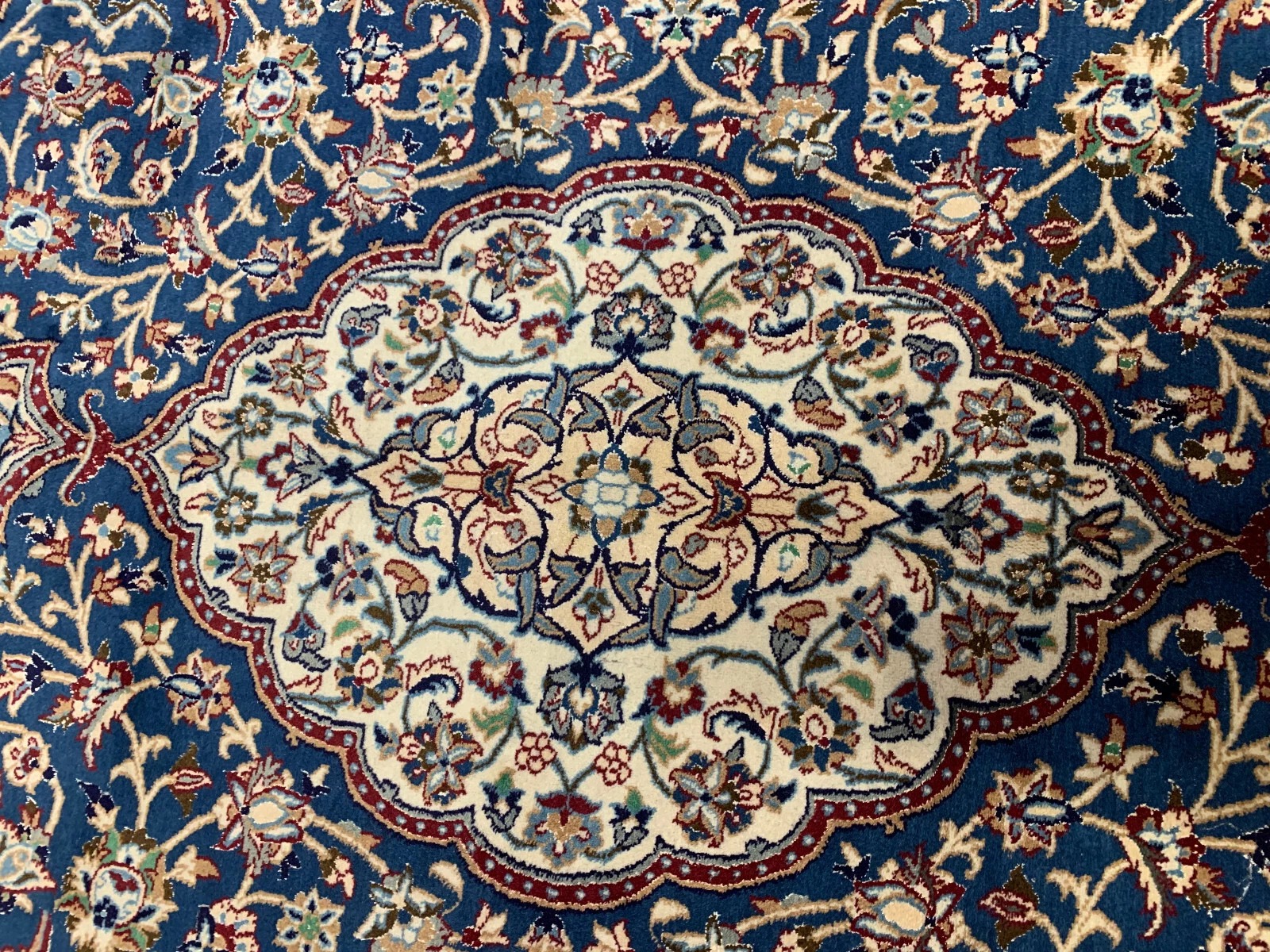 6.6 x 9.9 Vintage Hand Knotted 100% Wool Vegetable Dye Area Rug