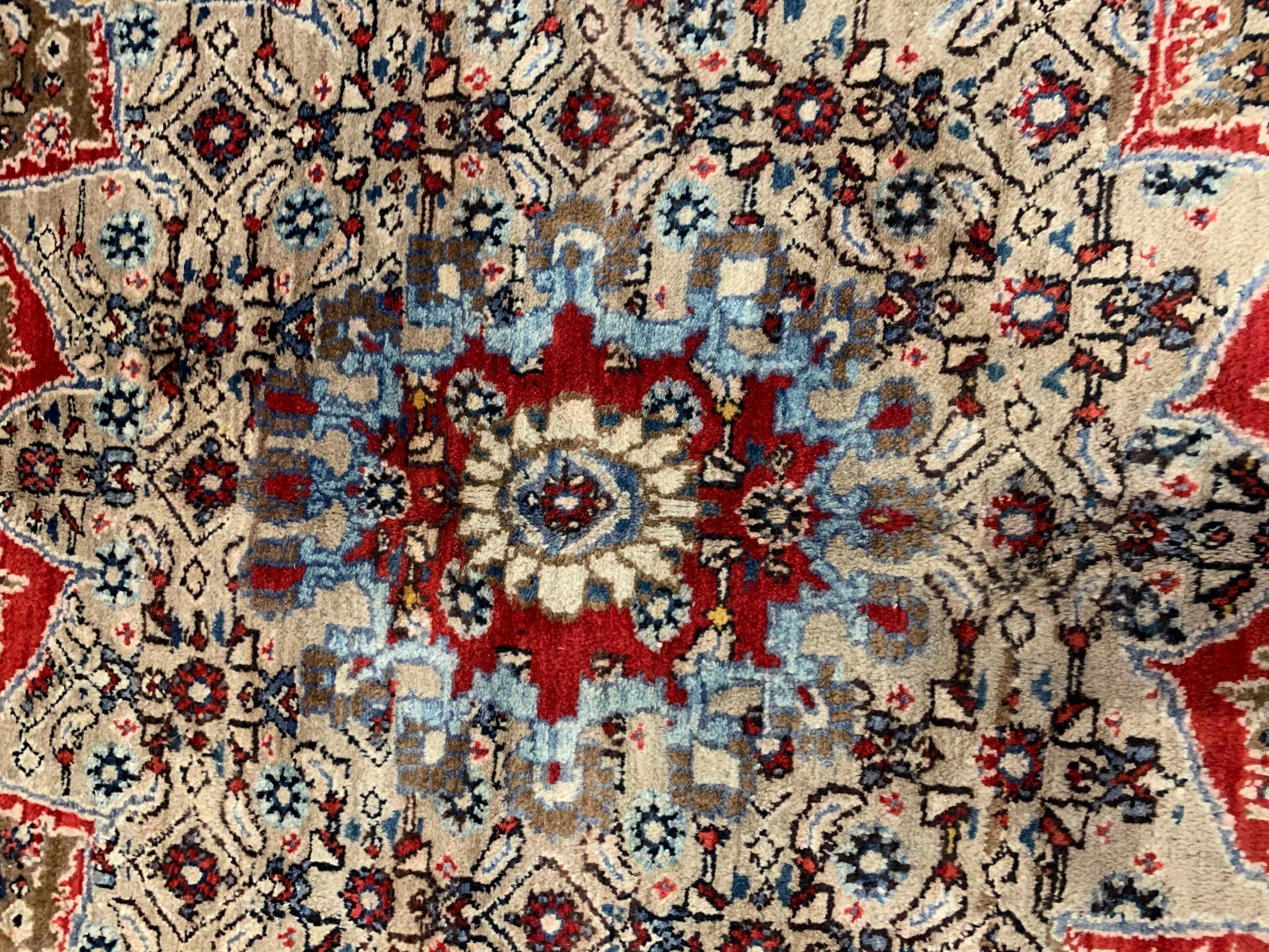 7 x 10 Vintage Hand Knotted 100% Wool Vegetable Dye Area Rug