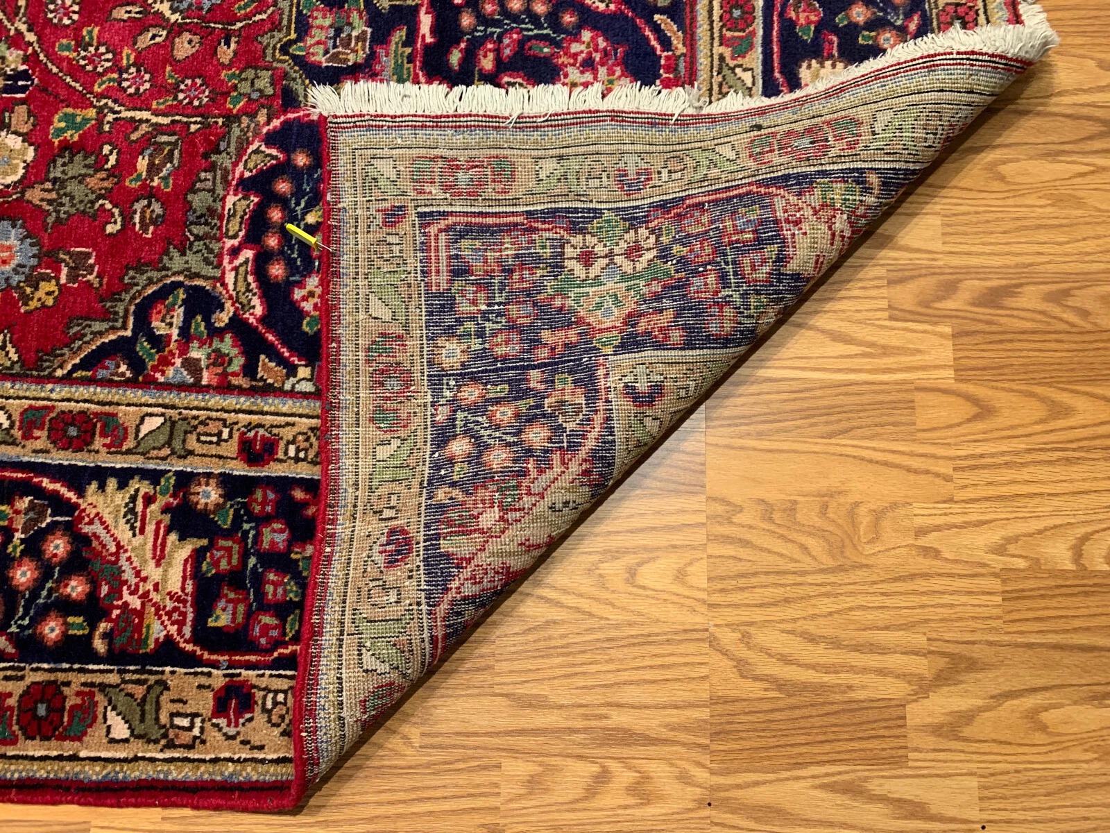 8.2 x 11.9 Vintage 100% Wool Hand Knotted Area Rug