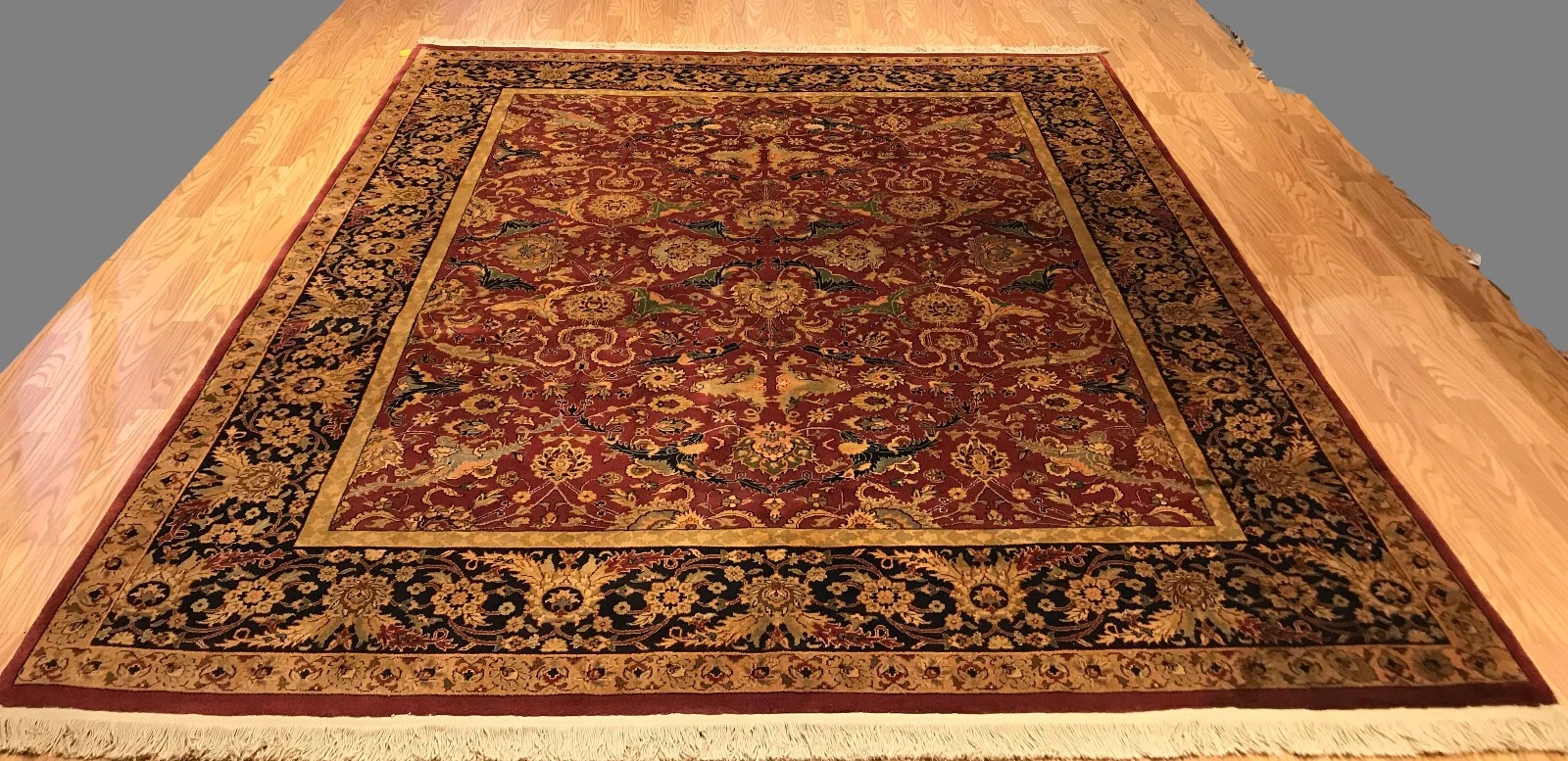 8 X 10 Hand Knotted 100% Wool Area Rug EB334928333440 Montaage