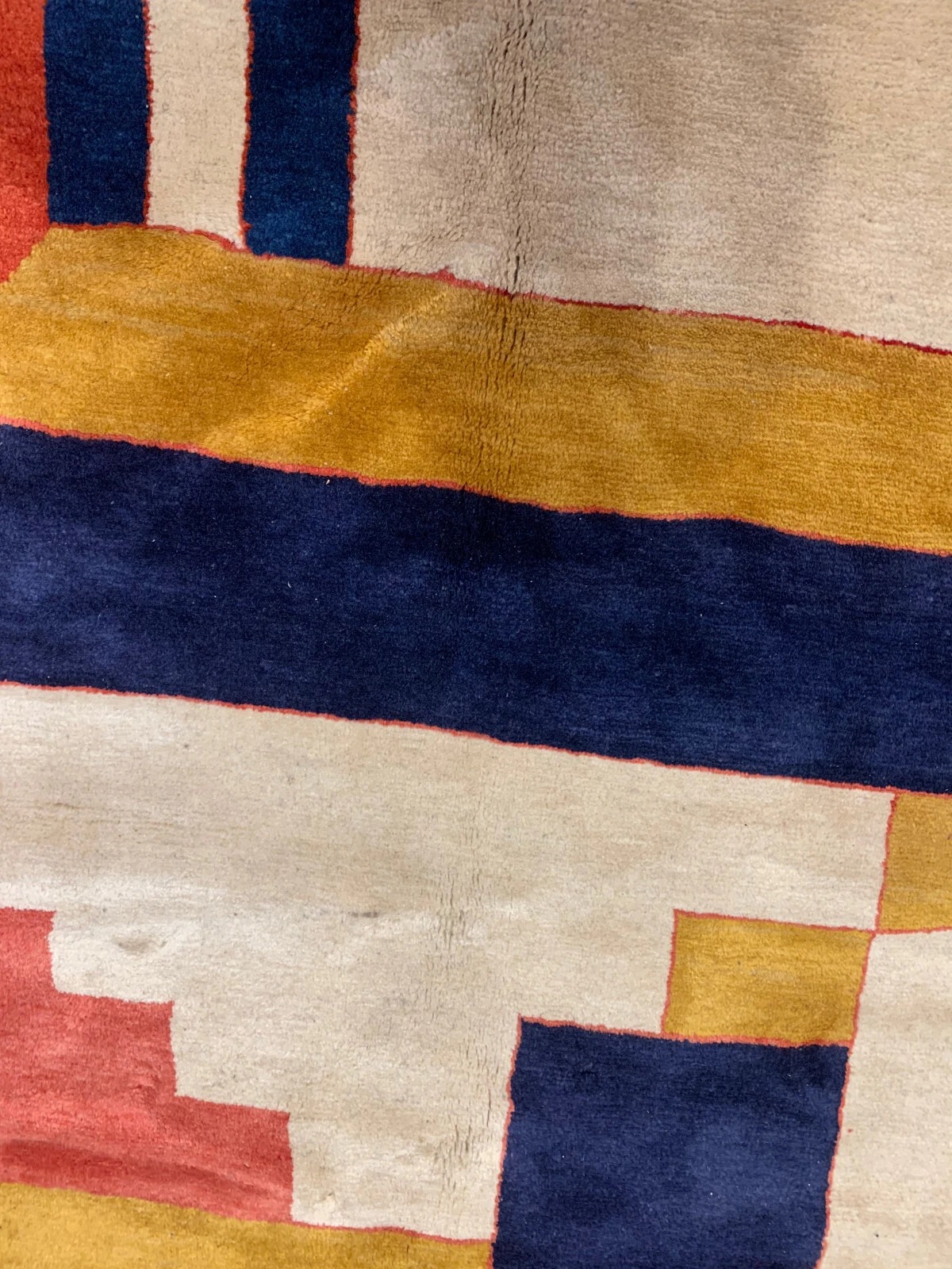7 x 9.6 Vintage Hand Knotted 100% Wool Vegetable Dye Area Rug