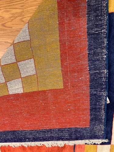 7 x 9.6 Vintage Hand Knotted 100% Wool Vegetable Dye Area Rug