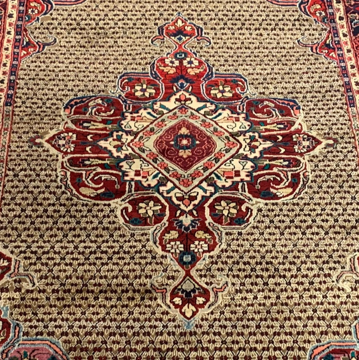 6.10 x 11 Vintage Hand Knotted 100% Wool Vegetable Dye Area Rug