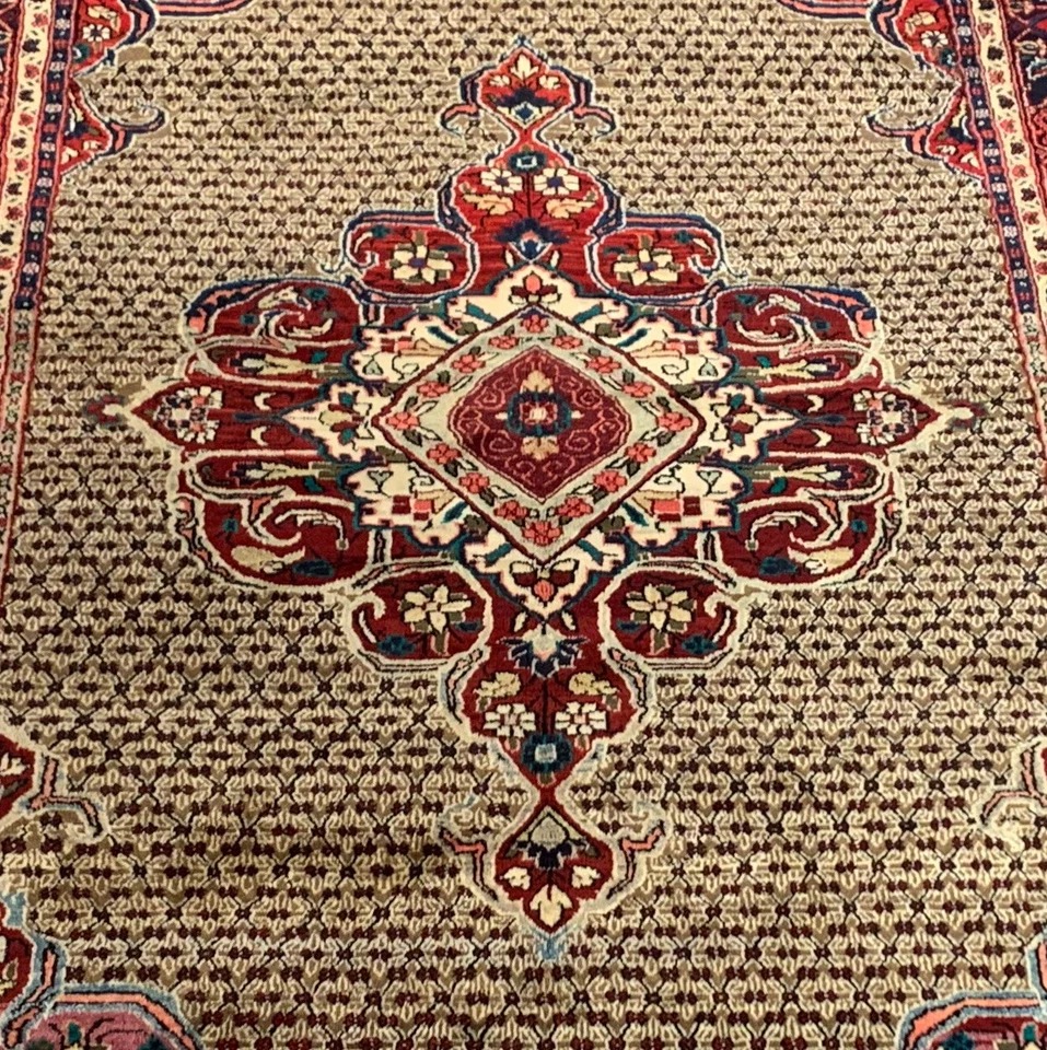 6.10 x 11 Vintage Hand Knotted 100% Wool Vegetable Dye Area Rug