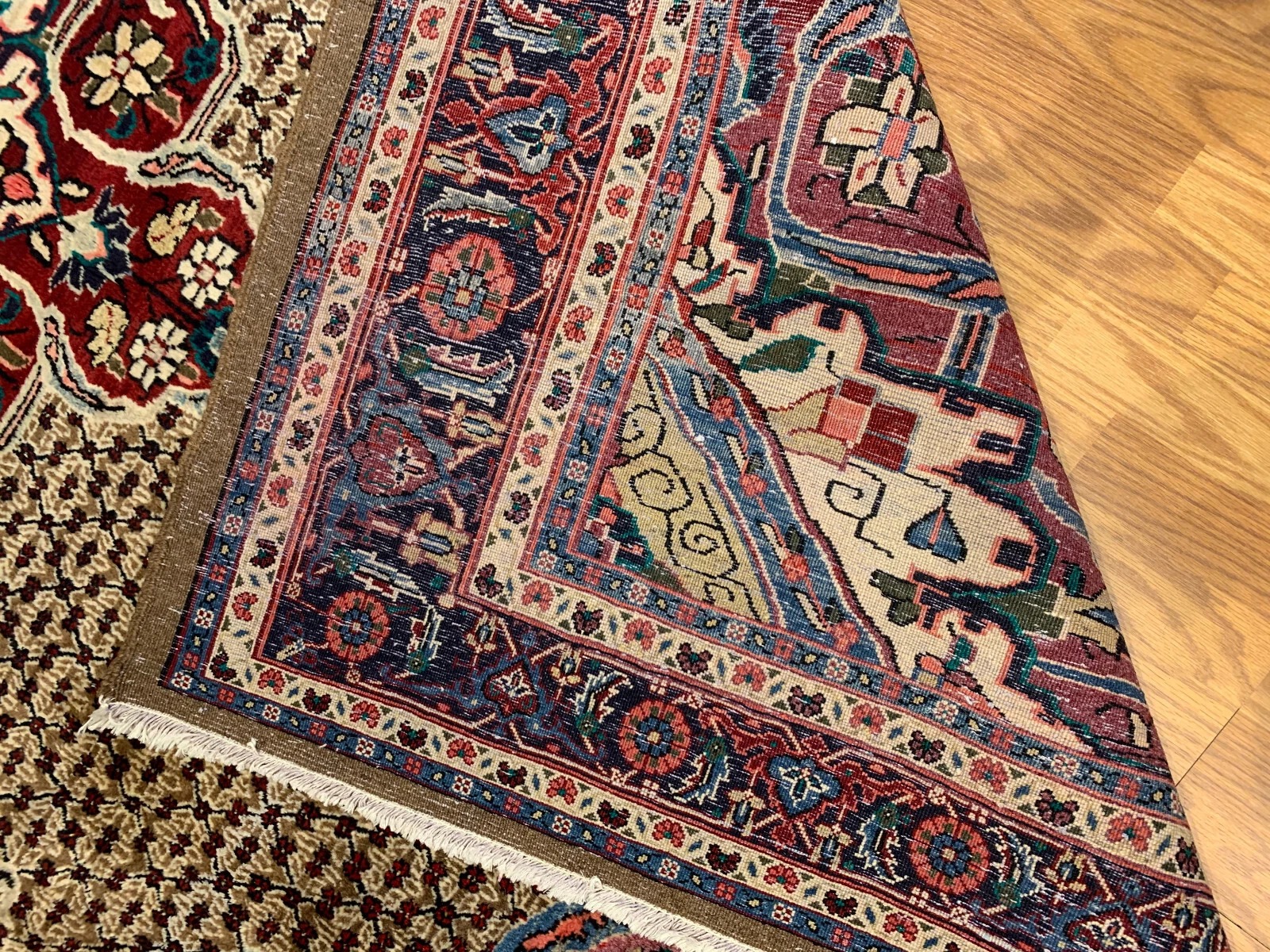 6.10 x 11 Vintage Hand Knotted 100% Wool Vegetable Dye Area Rug