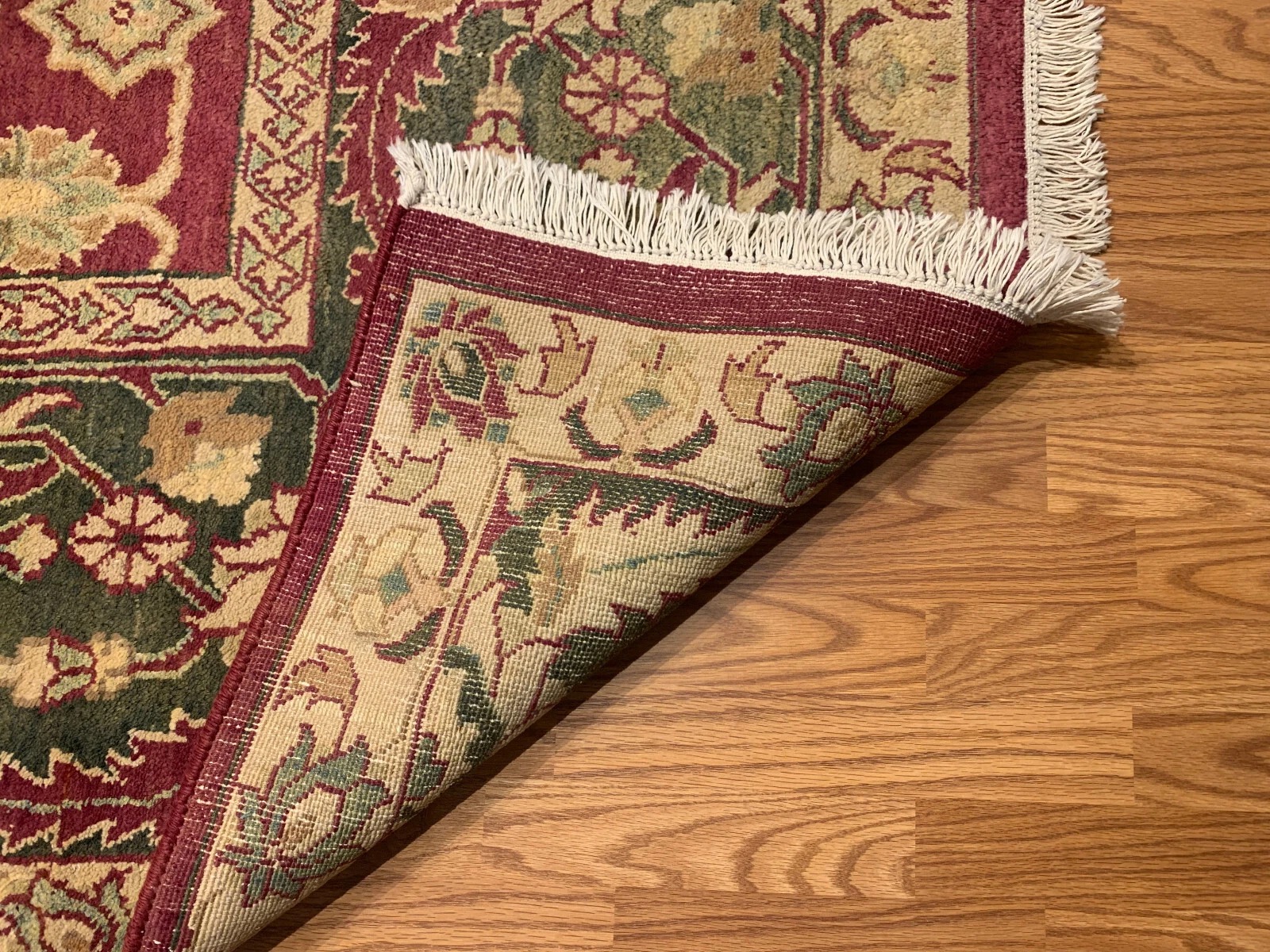 8 x 10 Antique Reproduction Hand Knotted 100% Wool Area Rug