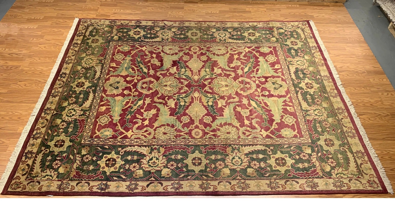 8 x 10 Antique Reproduction Hand Knotted 100% Wool Area Rug