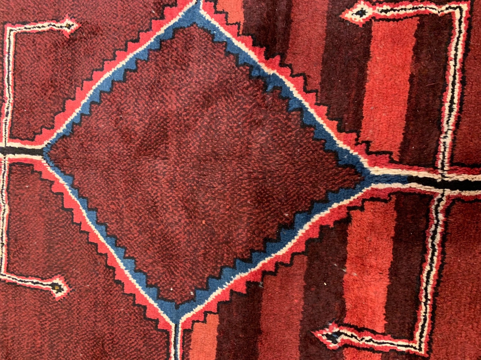 7.2 x 10.1 Vintage Hand Knotted 100% Wool Vegetable Dye Area Rug