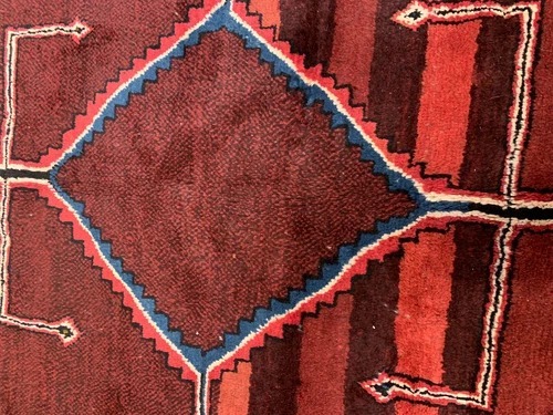 7.2 x 10.1 Vintage Hand Knotted 100% Wool Vegetable Dye Area Rug