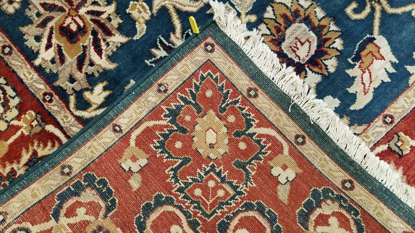 8 x 10 Royal Blue Indo Sultanabad Hand Knotted Wool Rug