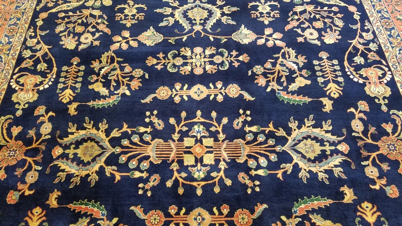 8 x 10 Stunning Beautiful fine Quality Indo Sarouk Hand Knotted Wool Rug