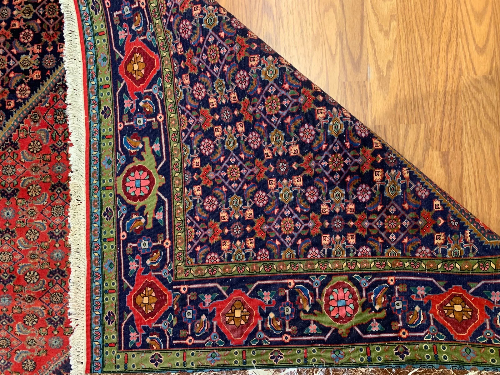 7 x 9.7 Vintage Hand Knotted 100% Wool Vegetable Dye Area Rug
