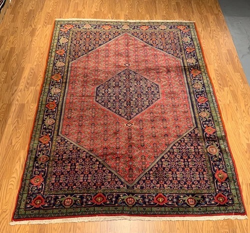 7 x 9.7 Vintage Hand Knotted 100% Wool Vegetable Dye Area Rug